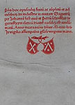 Biblia [Mainz: Johann Fust und Peter Schöffer, 14.VIII.1462]. Библия Фуста и Шёффера. Марка печатников.