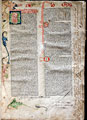 Biblia [Strassburg: Johann Mentelin, ante 27.VI.1466]. First complete printed Bible in the German language. Saint Jerome's Preface. a1 r. 
