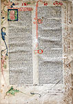 Biblia [Strassburg: Johann Mentelin, ante 27.VI.1466]. First complete printed Bible in the German language. Saint Jerome's Preface. a<sub>1</sub> r.