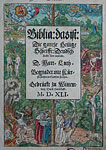 Biblia [Wittemberg: Hans Lufft, 1541]. Luther’s Bible. Title sheet.