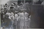 Evacuation of the Kindergarten of the Kuybyshev  District. July, 1942