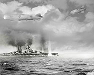 Russia and Eagle Military Airships  Attack the German Dreadnoughts