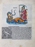 «Астролябия» 1488 г. Страница с изображением Сатурна