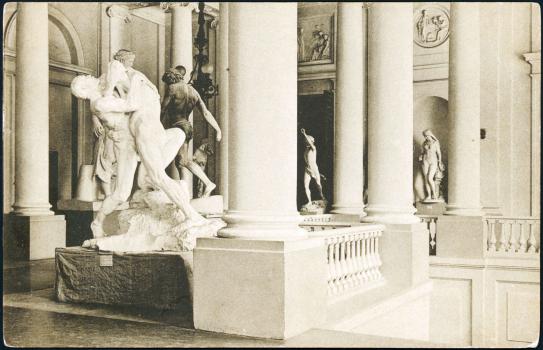 A. Pavlovich. Imperial Academy of Arts in St.Petersburg. A sculpture on the staircase.