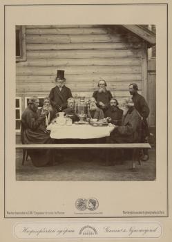 Jean Raoul.  Nizhny Novgorod Province. Tea Drinking. Late 1870s