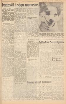 «Pjóðviljinn» (Рейкьявик), 13 апреля 1961 года. - № 84, с. 5