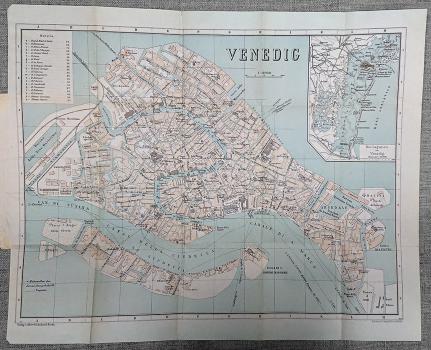 Venice and Environs. City Map.  German Grieben’s Guide Books