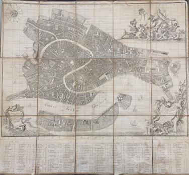 New edition of L. Ughi’s 1729 Map of Venice, published by L. Furlanetto, presumably in 1787