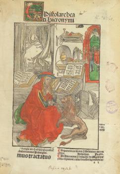 Hieronymus, Sophronius Eusebius: Epistolae. Basel: Nikolaus Kessler, 8.VIII.1492. 2°. (GW 12433) Титульный лист.