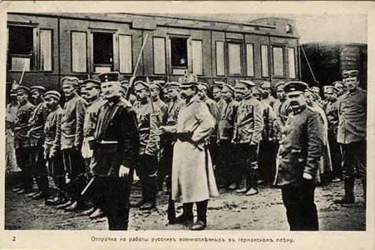 Sending Russian Prisoners of War in German Captivity to Work. 