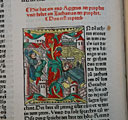 Biblia [Augsburg: Gunther Zainer, 1475-1476]. Библия на немецком языке. Начало книги пророка Захарии. Гравированный инициал. R9 v.