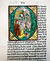Biblia [Augsburg: Gunther Zainer, 1475-1476]. Книга пророка Малахии. Гравированный инициал. S3 v.