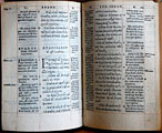 Novum Testamentum graece [Paris: Robert Estienne, 1551]. Евангелие от Иоанна. Параллельный латинский и греческий текст. P.278-279.