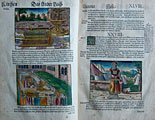 Biblia [Wittemberg: Hans Lufft, 1541]. Исход 27-28: алтарь и двор скинии. H5 v. Cвященник Аарон. H6 r.