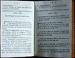Nene karighwiyoston…. [London, 1815]. Евангелие от Иоанна, 8 глава. Параллельный текст на языке могавк и английском языке. P.47.