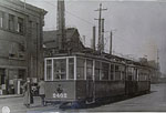 Возобновление трамвайного движения на участке от Нарвских ворот до Кировского завода. Март, 1944 г.