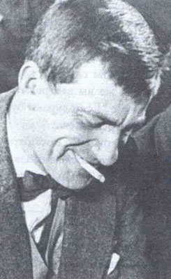 V.V. Mayakovsky at the exposition, 1930
