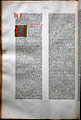 Biblia [Strassburg: Johann Mentelin, ante 27.VI.1466]. First page in the Gospel of Luke. I9 v.