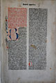 Biblia [Prague: Johann Kamp (?), VIII.1488]. Preface to the Bible. Handwritten initial. A2 r