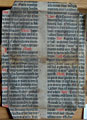 Biblia [Bamberg: Johann Gutenberg(?), non post 1461]. Sheet from the 36-line  Gutenberg Bible.
