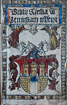 Biblij Cžeská W Benátkach tissťená [Venezia: Peter Lichtenstein,1506]. Czech Bible. Title sheet. Edition on which Francysk Skaryna's translation and publications are based 