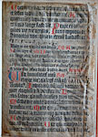 Psalterium cum canticis [Mainz: Peter Schöffer und Johann Fust, 14.VIII.1457]. Two-colour initial.