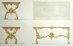 N.  Benois. Project of bronze tables for the New Hermitage.