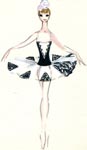 T. Bruni. Design of Kitry's costume for  M. Petipa's ballet «Don Quixote»