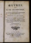 Works of Claude Humbert Piarron de Chamousset