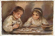 Once upon a Christmas night the girls were telling fortunes