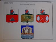 Coats of Arms of  Kazan Province. Yadrin, Tsivilsk, Tetyushi, Sviyazhsk.