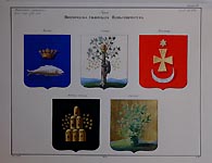 Coats of Arms of  Novhorod-Siverskyi Province. Korop, Sosnytsia, Konotop, Novoye Mesto, Surazh