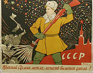V.Deni.
Red Army's Broom Will Sweep the Fascist Evil Out!