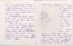 Рисунок из дневника А. П. Остроумовой-Лебедевой.