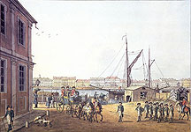 Английская набережная с Васильевского острова. 1799