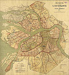 План Санкт-Петербурга. Проект канализации.1909 г.