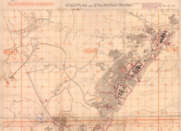 Stadtplan von Stalingrad