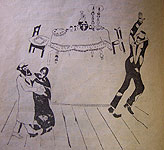 Иллюстрации М. Шагала к новелле И.-Л. Переца «Фокусник»