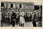Отправка на работы русских военнопленных в германском плену