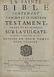 Библия. Ветхий и Новый Завет. На фр. яз. Париж, 1730