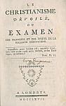 Гольбах П. Разоблаченное христианство. Лондон, 1756