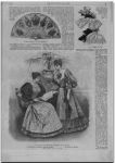 Веер, Empire, Платье  из шотландской шерстяной материи и парюры; «Вестник Моды для портних» , 1895, №1