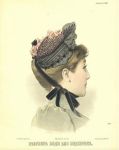 Шляпка; «Вестник моды для модисток : Перевод лучшего парижского журнала 'La Modiste universelle', январь 1891