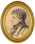 Лев Сергеевич Пушкин. Около 1820 года. Карандашный рисунок А. О. Орловского