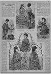 Салонные и вечерние или выездные наряды; журнал «Модный свет»,1873,№1
