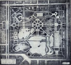 Проект Московского парка Победы 1950 г.