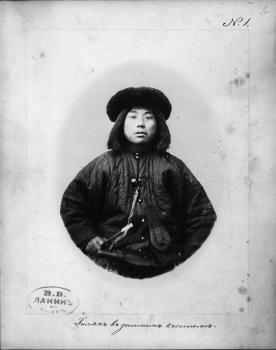 Ланин В. В. Гиляк в зимнем костюме. 1875 или 1876