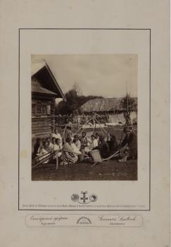 Jean Raoul. Simbirsk Province. Cheremis Peasants on Break. Late 1870s