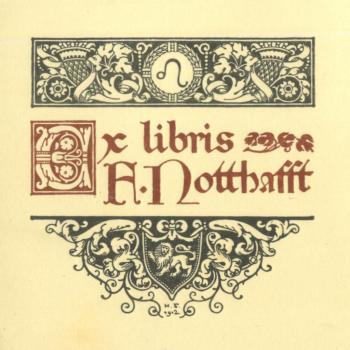 Bookplate of R.Notthafft by Ivan Bilibin