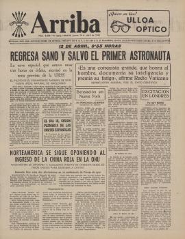 «Arriba» (Мадрид), 13 апреля 1961 года. - №8859, с. 1